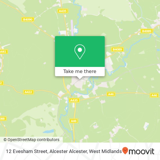 12 Evesham Street, Alcester Alcester map