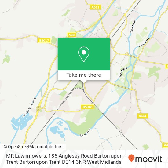 MR Lawnmowers, 186 Anglesey Road Burton upon Trent Burton upon Trent DE14 3NP map