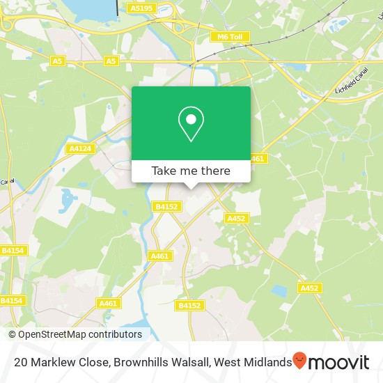 20 Marklew Close, Brownhills Walsall map