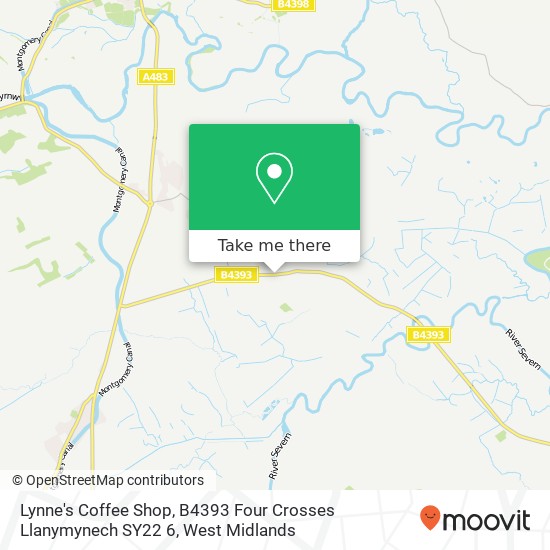 Lynne's Coffee Shop, B4393 Four Crosses Llanymynech SY22 6 map