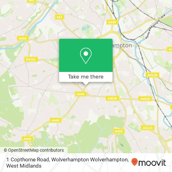 1 Copthorne Road, Wolverhampton Wolverhampton map