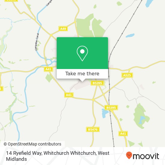 14 Ryefield Way, Whitchurch Whitchurch map