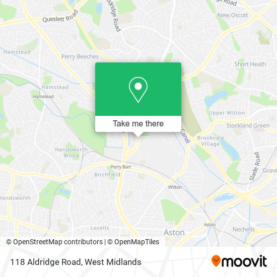 118 Aldridge Road map