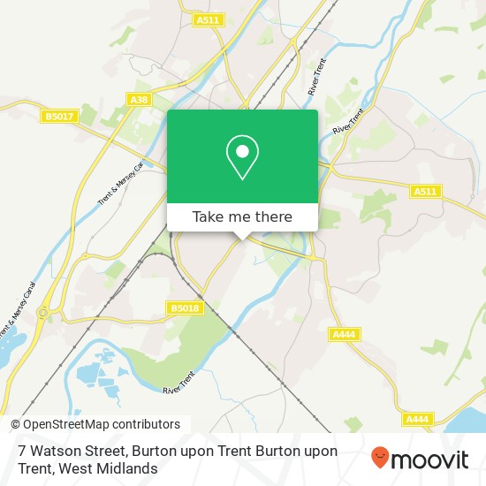 7 Watson Street, Burton upon Trent Burton upon Trent map