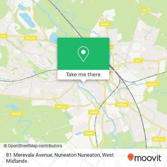 81 Merevale Avenue, Nuneaton Nuneaton map