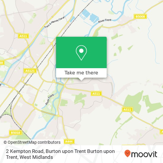 2 Kempton Road, Burton upon Trent Burton upon Trent map