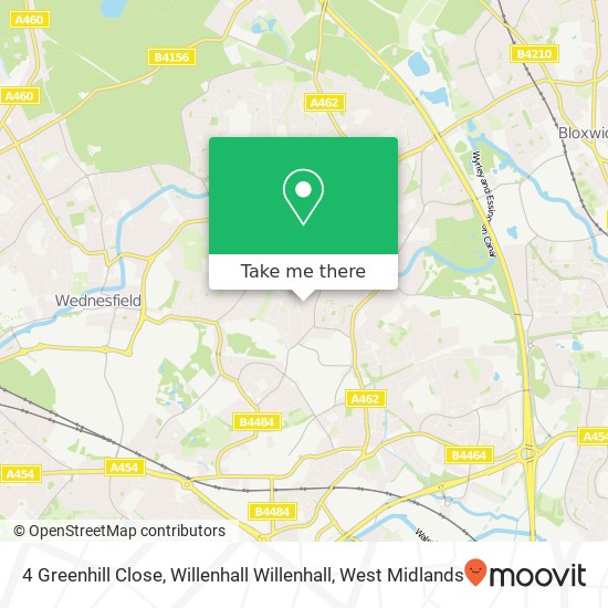 4 Greenhill Close, Willenhall Willenhall map