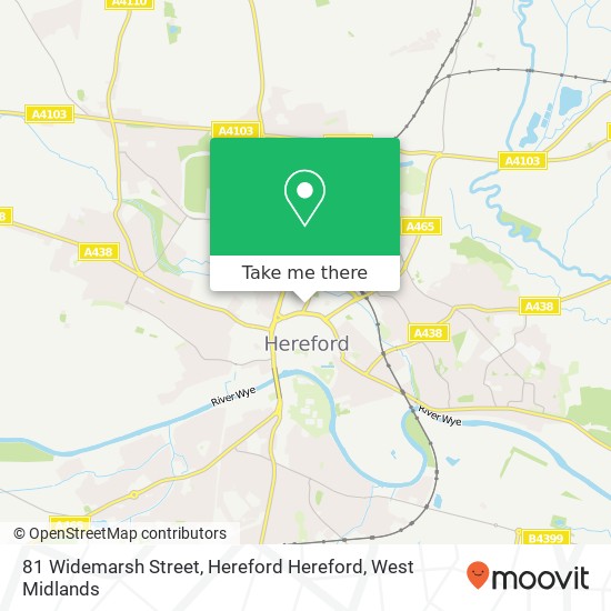 81 Widemarsh Street, Hereford Hereford map