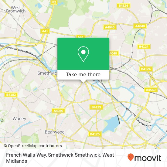 French Walls Way, Smethwick Smethwick map