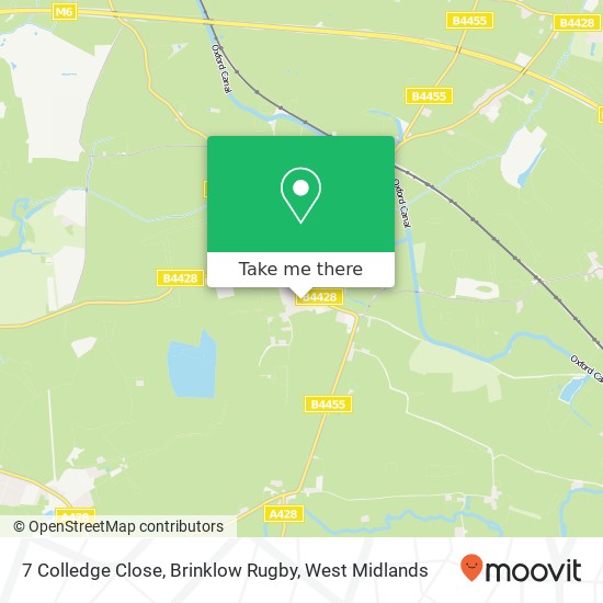 7 Colledge Close, Brinklow Rugby map