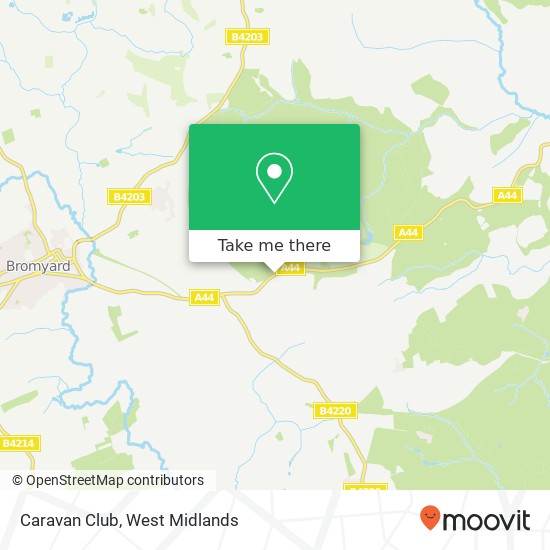 Caravan Club map