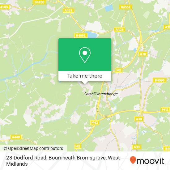 28 Dodford Road, Bournheath Bromsgrove map