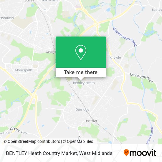 BENTLEY Heath Country Market map