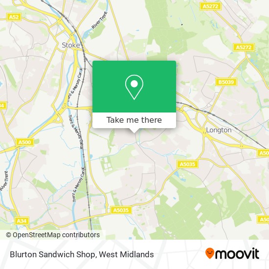 Blurton Sandwich Shop map