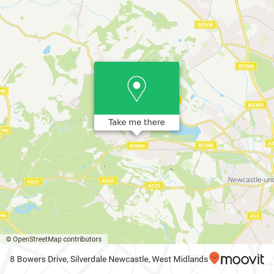 8 Bowers Drive, Silverdale Newcastle map