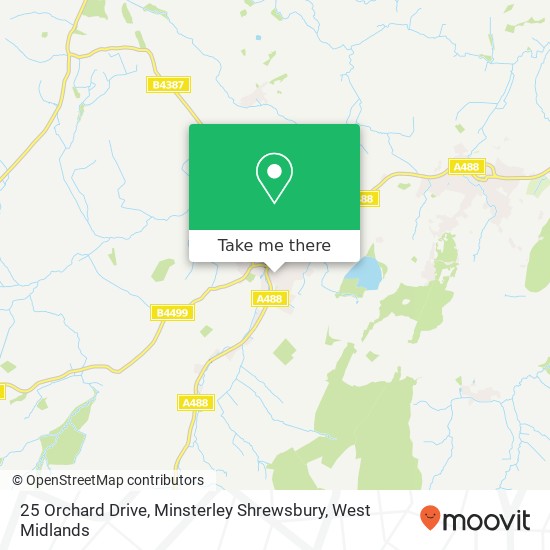 25 Orchard Drive, Minsterley Shrewsbury map
