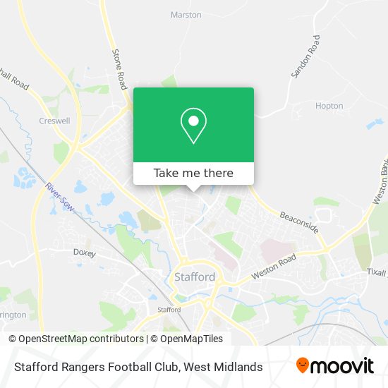 Stafford Rangers Football Club map