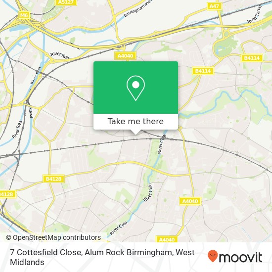 7 Cottesfield Close, Alum Rock Birmingham map