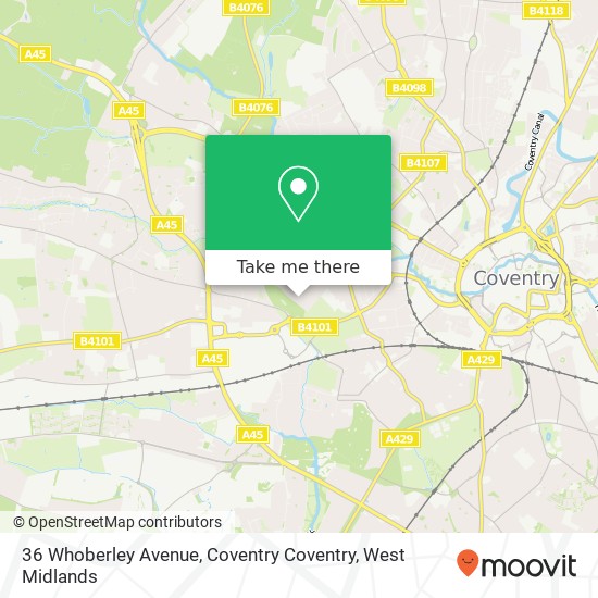 36 Whoberley Avenue, Coventry Coventry map