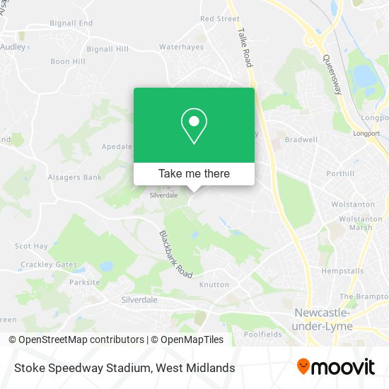 Stoke Speedway Stadium map