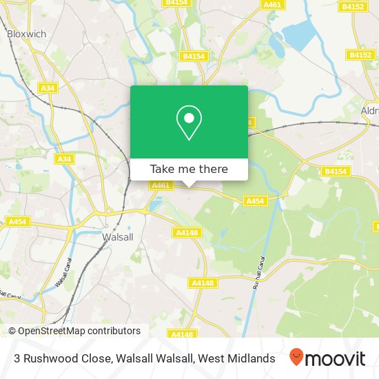 3 Rushwood Close, Walsall Walsall map