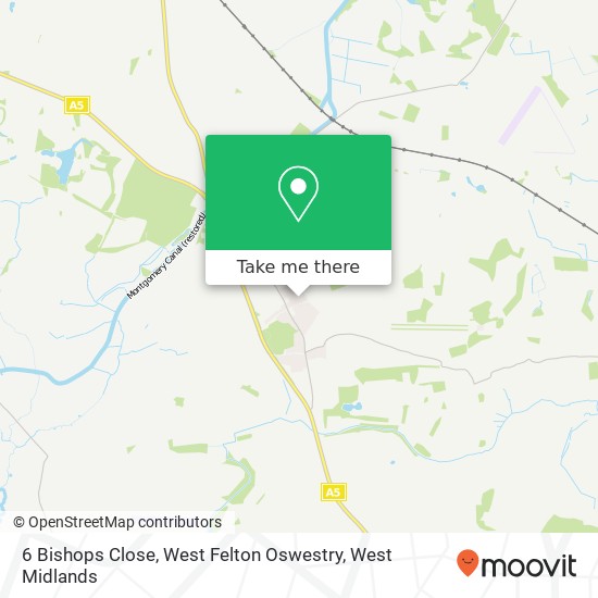 6 Bishops Close, West Felton Oswestry map