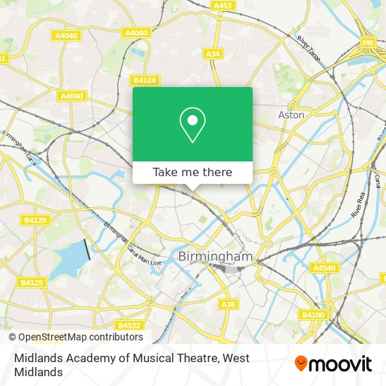 Midlands Academy of Musical Theatre map