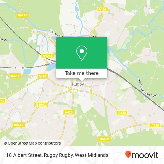 18 Albert Street, Rugby Rugby map