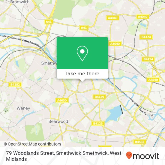 79 Woodlands Street, Smethwick Smethwick map