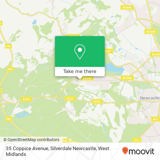 35 Coppice Avenue, Silverdale Newcastle map