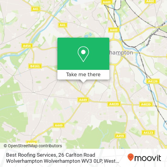 Best Roofing Services, 26 Carlton Road Wolverhampton Wolverhampton WV3 0LP map