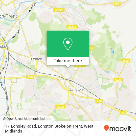 17 Longley Road, Longton Stoke-on-Trent map