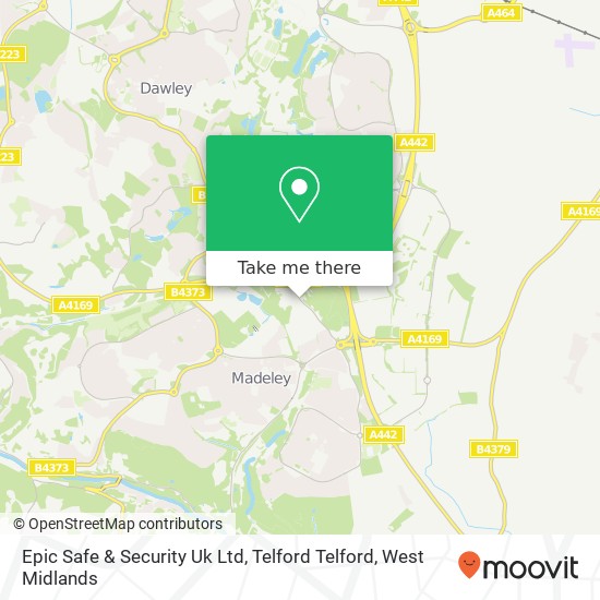 Epic Safe & Security Uk Ltd, Telford Telford map
