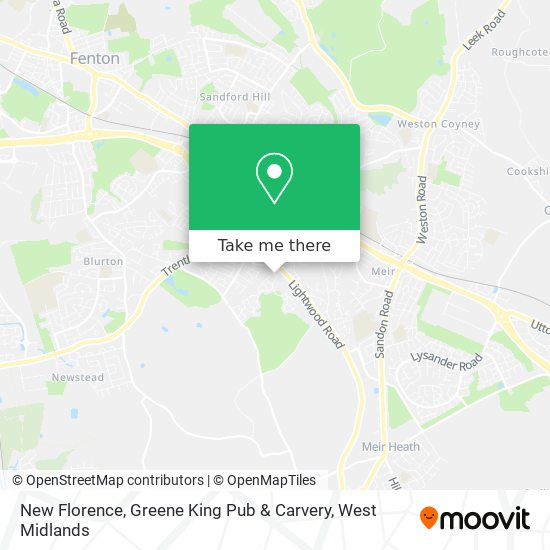 New Florence, Greene King Pub & Carvery map