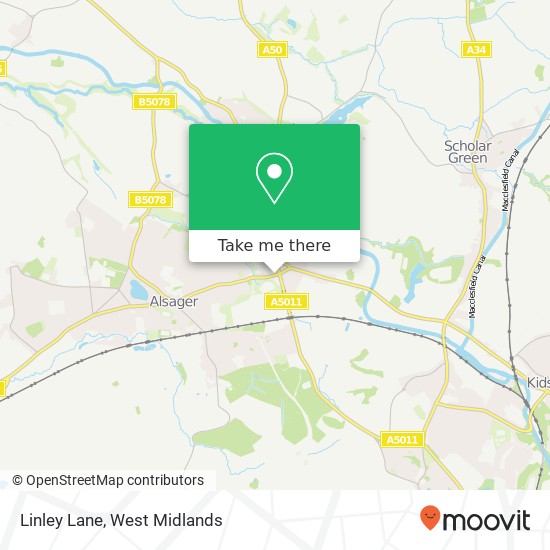 Linley Lane map