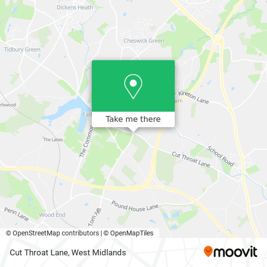 Cut Throat Lane map