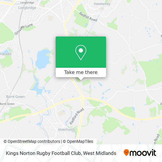 Kings Norton Rugby Football Club map