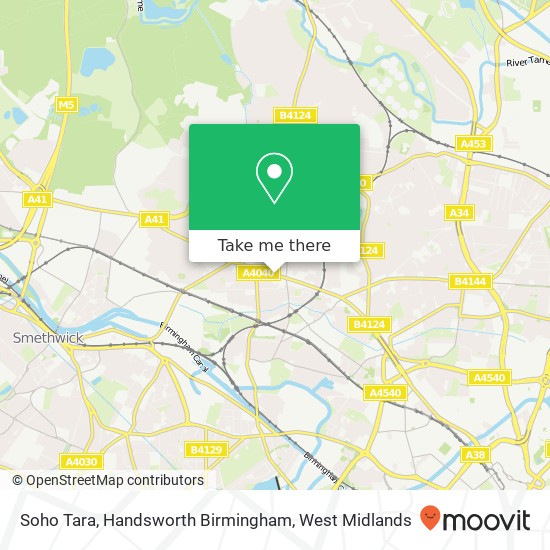 Soho Tara, Handsworth Birmingham map