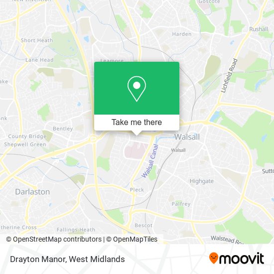 Drayton Manor map