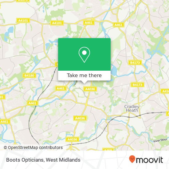 Boots Opticians, Unit 66, Merry Hill Centre map