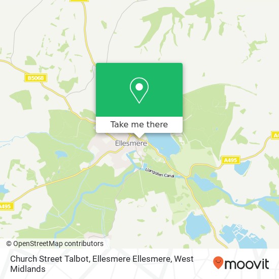 Church Street Talbot, Ellesmere Ellesmere map