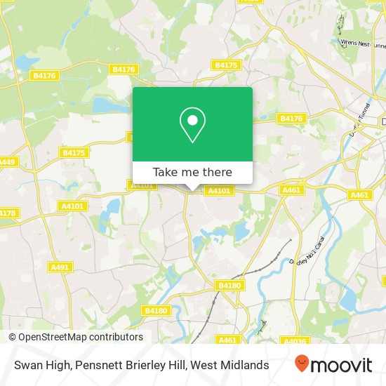 Swan High, Pensnett Brierley Hill map