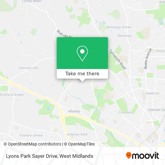 Lyons Park Sayer Drive map