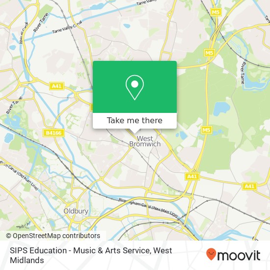 SIPS Education - Music & Arts Service map