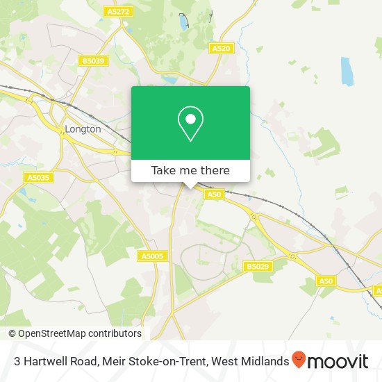 3 Hartwell Road, Meir Stoke-on-Trent map