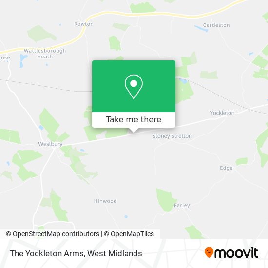 The Yockleton Arms map