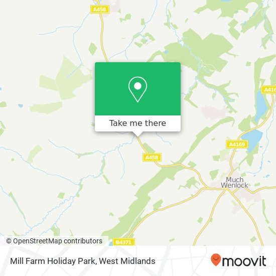 Mill Farm Holiday Park map