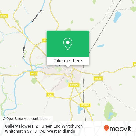 Gallery Flowers, 21 Green End Whitchurch Whitchurch SY13 1AD map