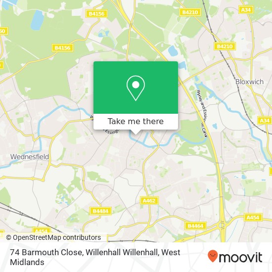 74 Barmouth Close, Willenhall Willenhall map