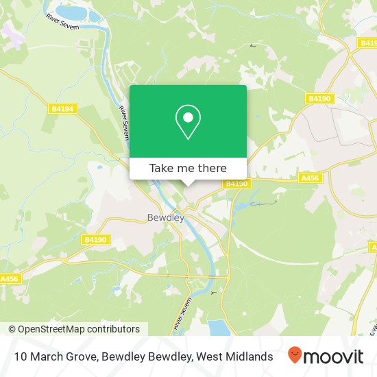 10 March Grove, Bewdley Bewdley map